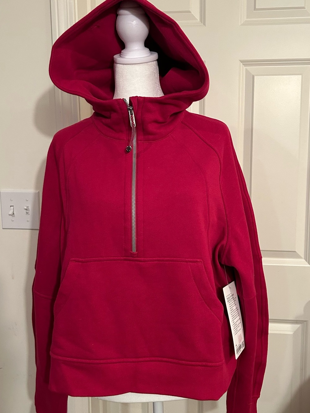 lululemon athletica Half-Zip Pullover Sweatshirt Berry Rumble - Picture 4 of 7